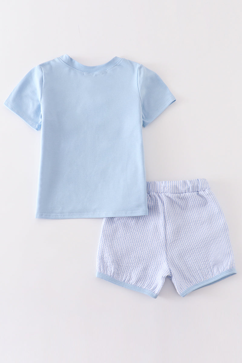 I love Mama Boys Embroidered 2pc Set