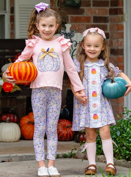 Lavender Pumpkin Princess Pants Set